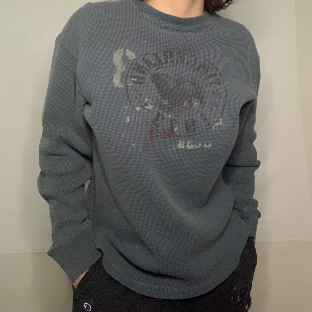 Large (L) Gray Timberland Cotton Sweater